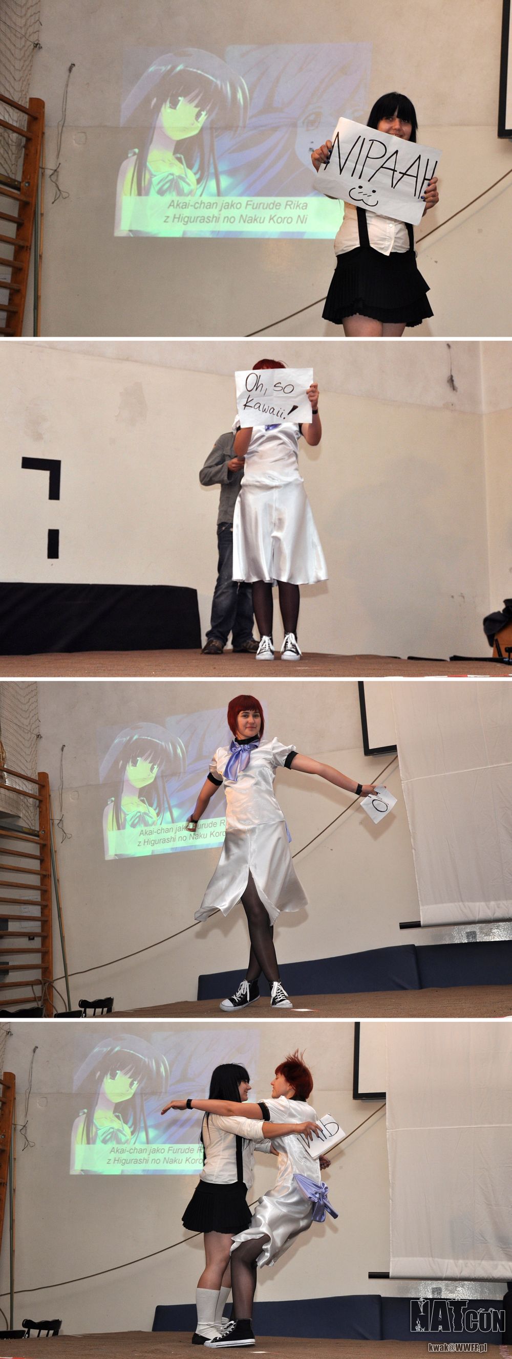 NATcon — cosplay (Kwak): Ryuuguu Rena i Furude Rika, Higurashi no Naku Koro Ni