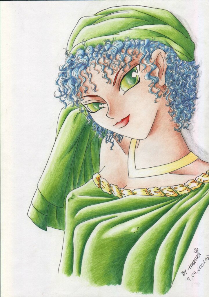 Haruka: girl in green