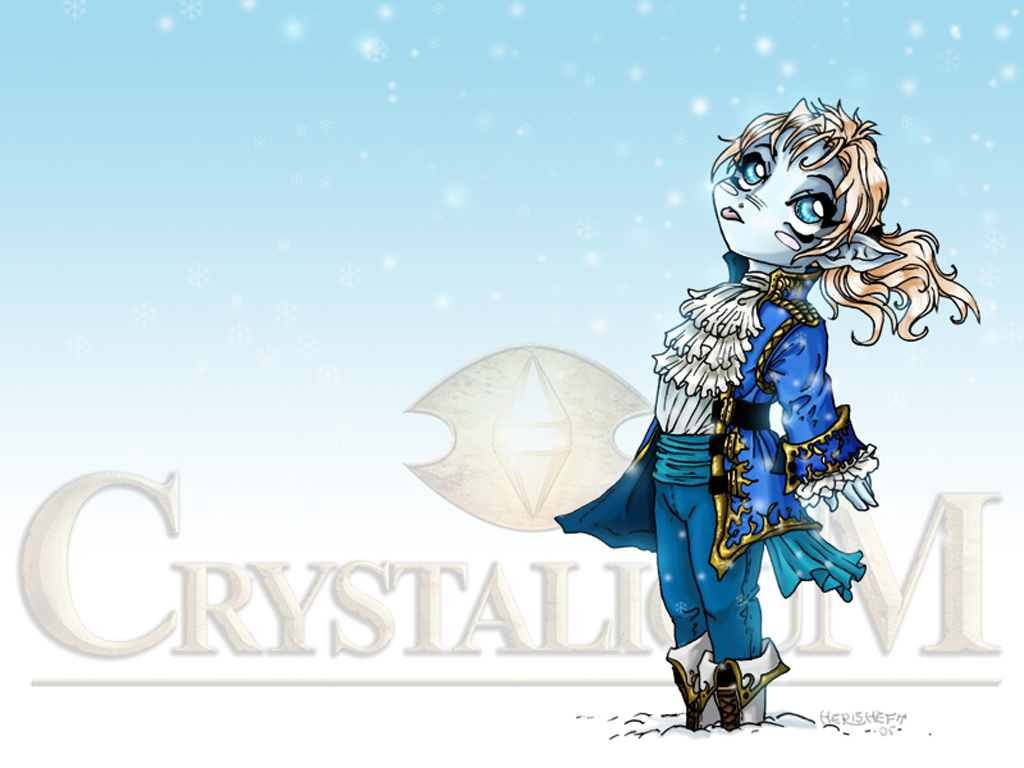 Crystalicum – tapety świąteczne: Lodowy elf 1024x768