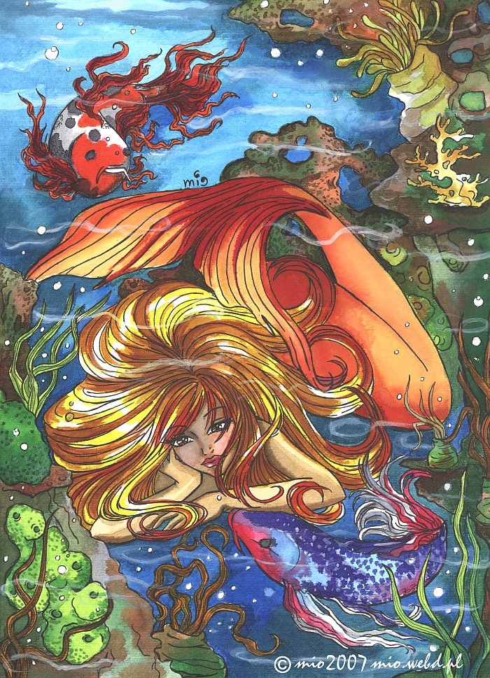 mio 9: Mermaid with Koi-fish