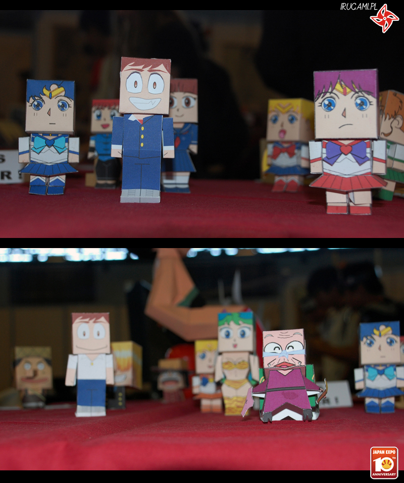 Japan Expo 2009 (Knp, Mesiaste): Figurki i papercraft